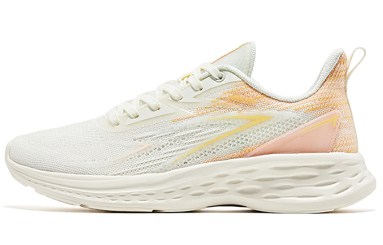 Erke Cushioning Slip Resistant Support Low top Running Shoes Women’s White Orange