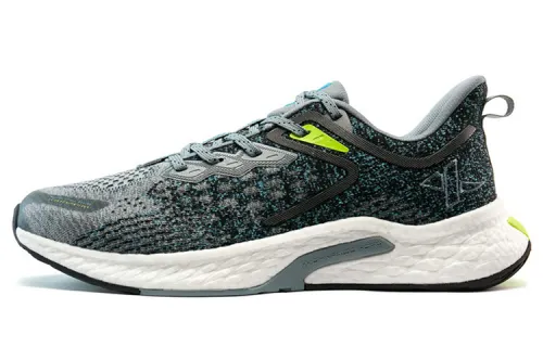 Xtep Power Nest 1.0 Power Nest Technology Mesh Cushioning Shock Absorption Anti-Slip Wear-Resistant Low-top Running Shoes Men's Gray Black