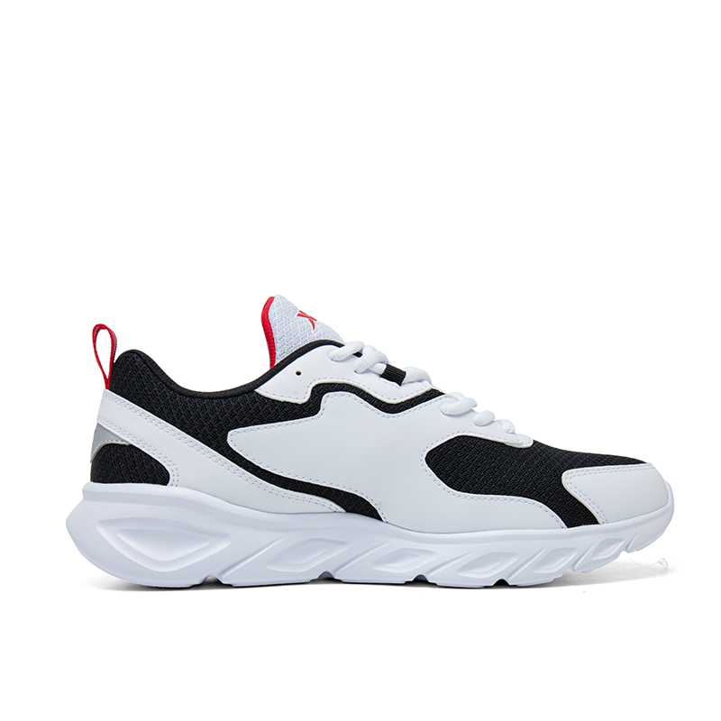 XTEP Breathable And Lightweight Low top Casual Running Shoes Men’s New White Black