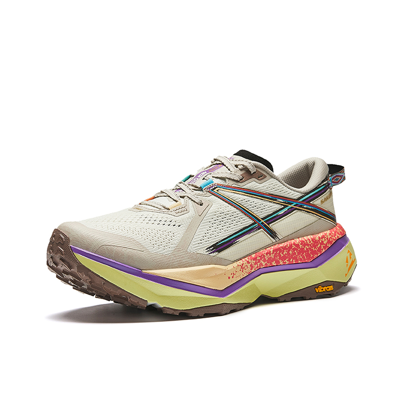 Anta Peregrine Falcon 2 Slip Resistant Coverage Rebound Low top Casual Running Shoes Men’s Beige Gray