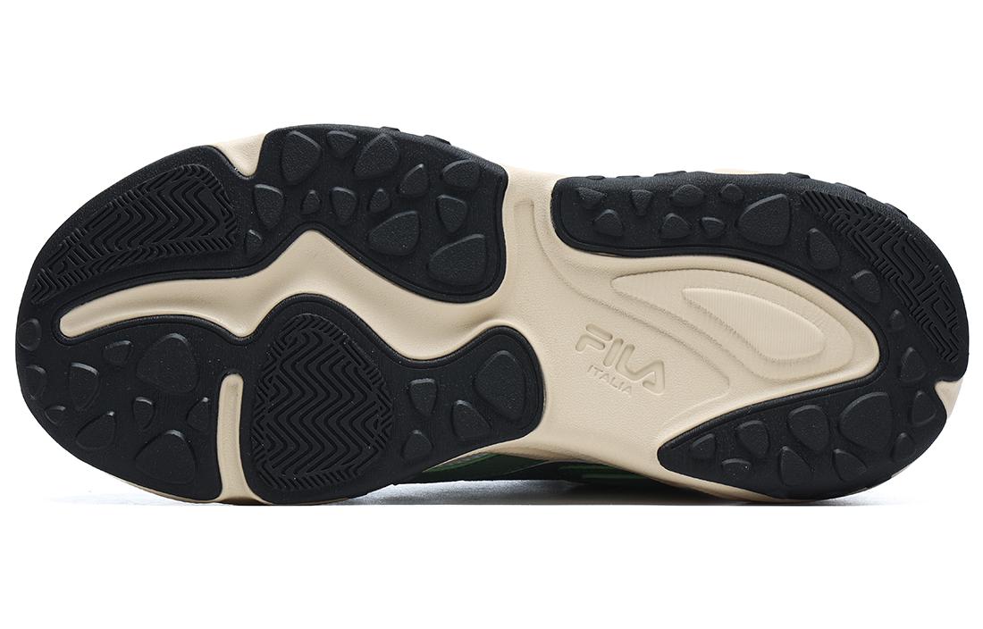 FILA FUSION Flash Textile, Synthetic Leather Low top Running Shoes Women's Green White