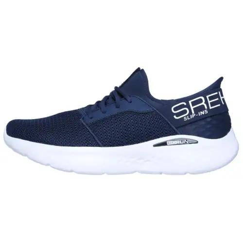 Skechers GO RUN Abrasion Resistant Low top Running Shoes Men's Marine Blue