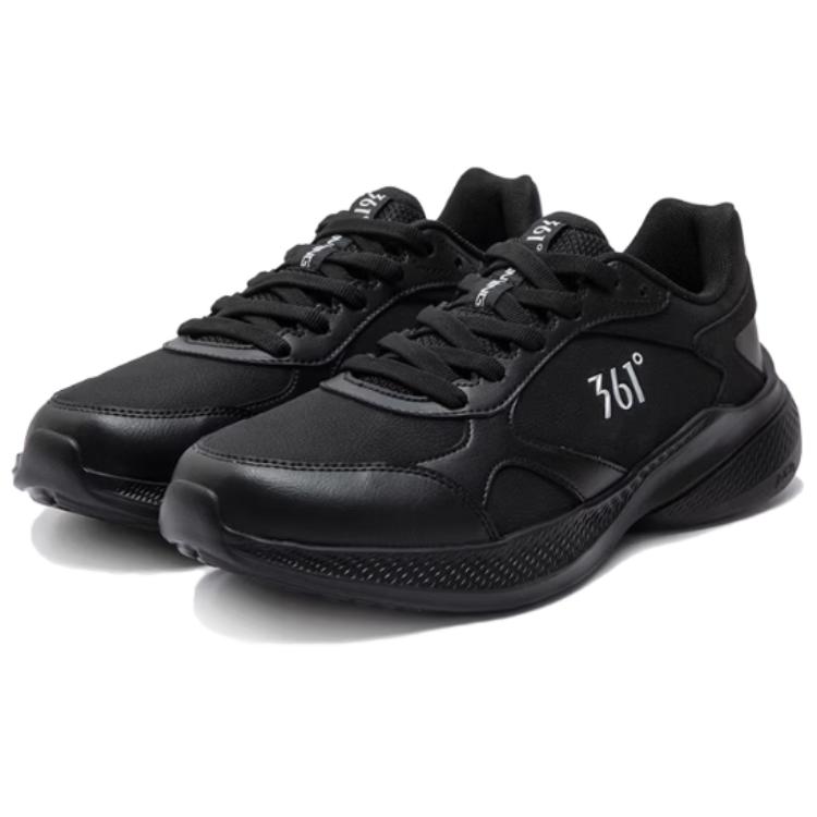 361° Slip Resistant Abrasion Resistant Low top Casual Running Shoes Men’s Obsidian Black