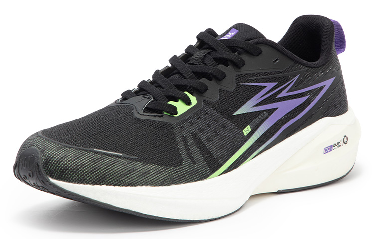 361° Cushioning Slip Resistant Abrasion Resistant Breathable Low top Running Shoes Men’s Black Lime