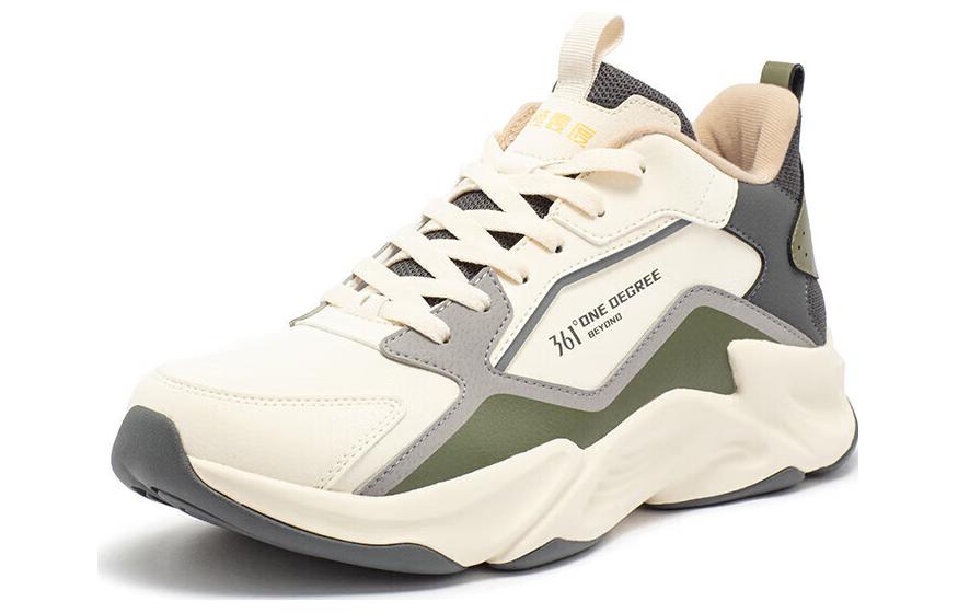361° Fleece lined Cushioning, Wear Resistant Low top Running Shoes Men’s Beige Gray