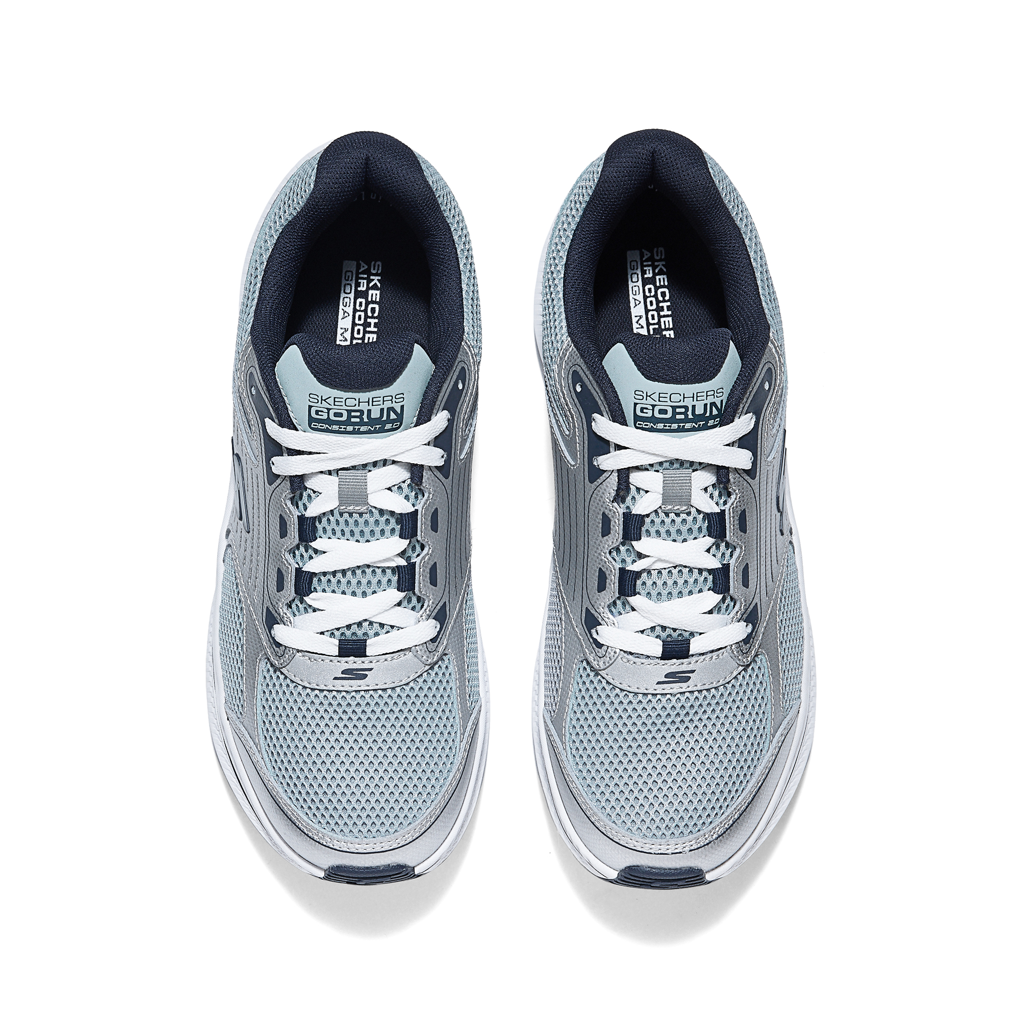 Skechers Go Run Consistent 2.0 Low top Running Shoes Men’s Silver