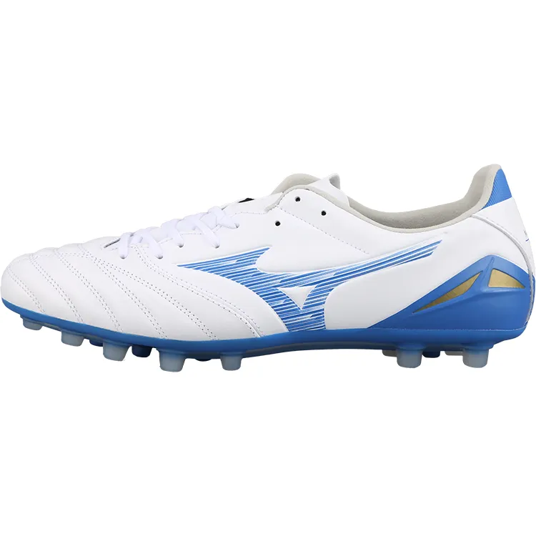 Mizuno Morelia Neo 4 AG Rubber Short Studs Cushioning Coverage Soccer Shoes Men's White Blue