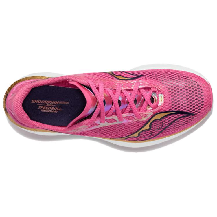 Saucony Endorphin Pro 3 Abrasion Resistant Low top Running Shoes Women’s Pink White