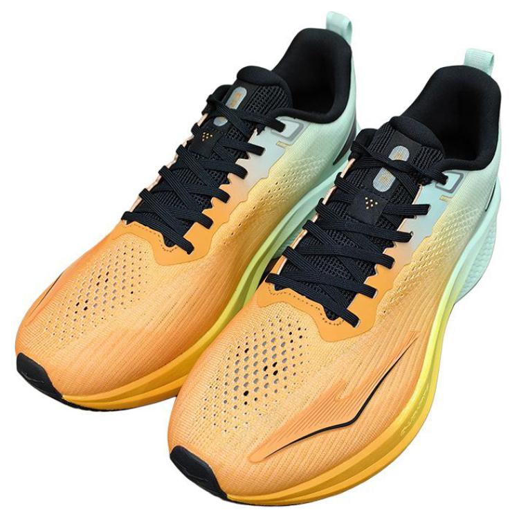 Erke Slip Resistant Abrasion Resistant Low top Casual Running Shoes Men’s Orange Green