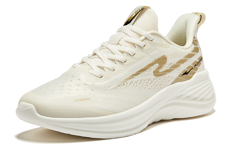 Erke Mastering The Wind Comfortable And Breathable Cushioning Lightweight Low top Running Shoes Men’s Beige Yellow