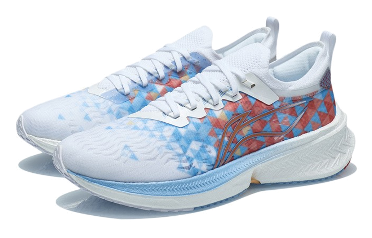 Li Ning Feidian Discovery Breathable Rebound Breathable And Resilient Low top Running Shoes Men’s White