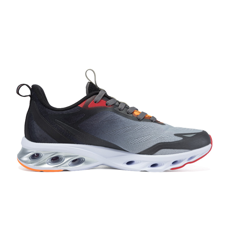 XTEP Cushioning Spin 7pro Cushioning Breathable Lightweight Low top Running Shoes Men’s Gray Black