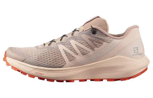 SALOMON Sense Ride 4 Fabric Abrasion Resistant Low top Running Shoes Women's Dusty Pink
