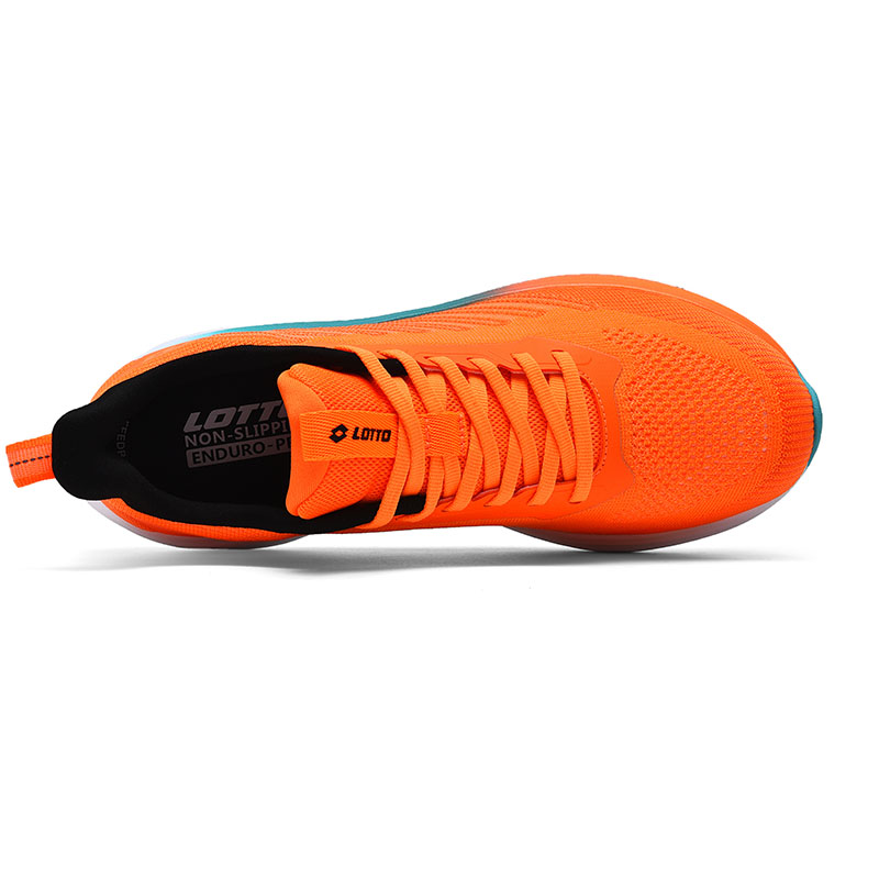 LOTTO Slip Resistant Abrasion Resistant Running Shoes Men’s Neon Orange