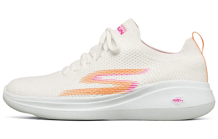 Skechers GO RUN Low top Running Shoes Women's White Orange