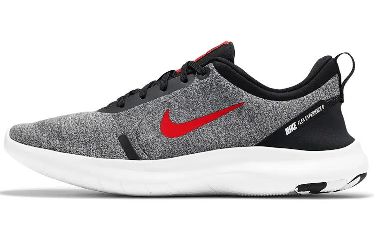 Nike Flex Experience RUN 8 Fabric Slip Resistant Cushioning Low top Casual Running Shoes Men's Gray Black Red