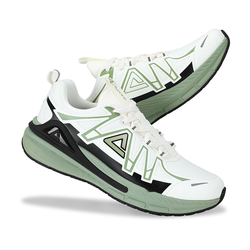 PEAK State Extreme 5.0 Running Shoes Men’s Low Top Ecru/Fruit Green
