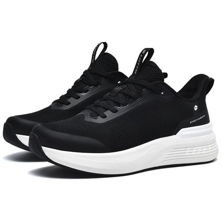 LOTTO Slip Resistant Abrasion Resistant Low top Running Shoes Women’s Black White