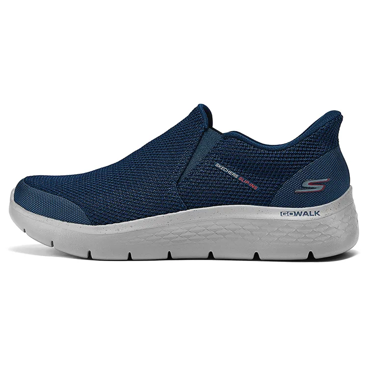 Skechers Slip Ins Slip on Flash Shoes Cushioning, Wear Resistant Low top Casual Shoes Men's Marine Blue