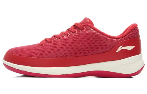 Li Ning Cloud Collection Running Shoes Women's Low Top Red/White