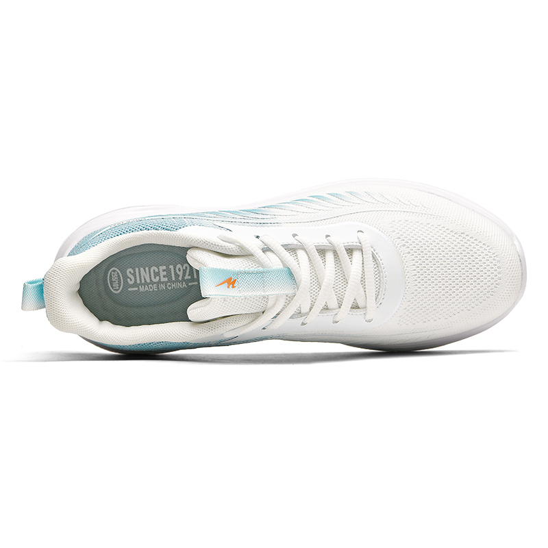 Binary Cushioning Rebound Lightweight Breathable Slip Resistant Low top Running Shoes Men’s White Blue
