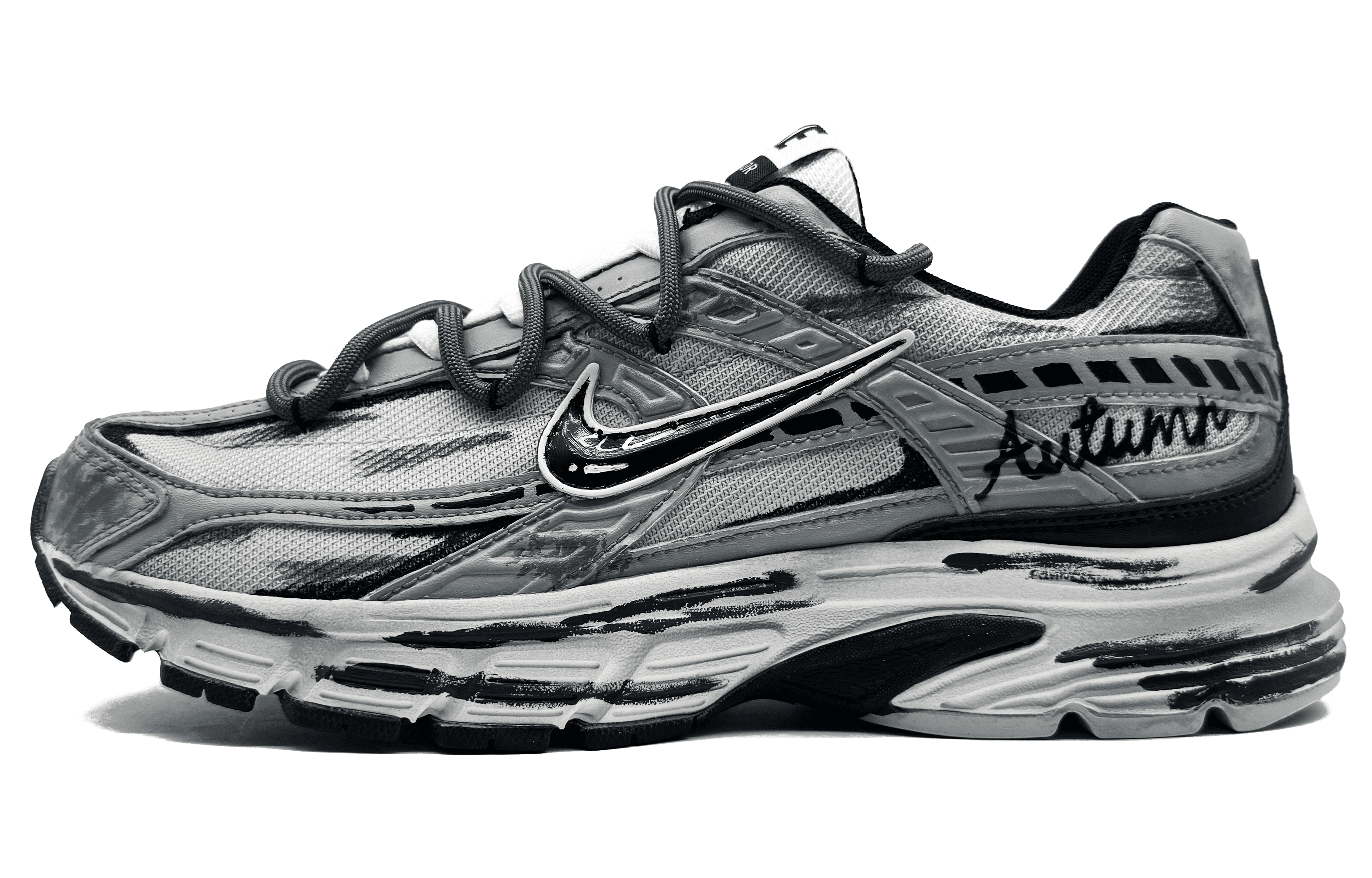 Nike Initiator Cushioning Breathable Support Low top Casual City Commuting Running Shoes Men’s Shadow Gray