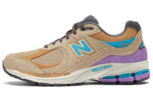 New Balance NB 2002R retro two-layer cowhide, two-layer suede, wear-resistant, supportive, lightweight, low-top running shoes, same style for men and women, beige