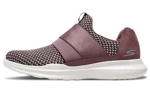 Skechers Go Run Mojo Slip on Textile, Leather Low top Running Shoes Women's Red