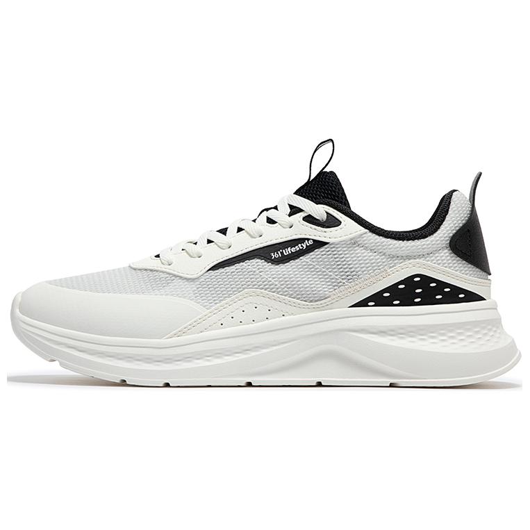 361° Slip Resistant And Breathable Low top Running Shoes Men’s White Black