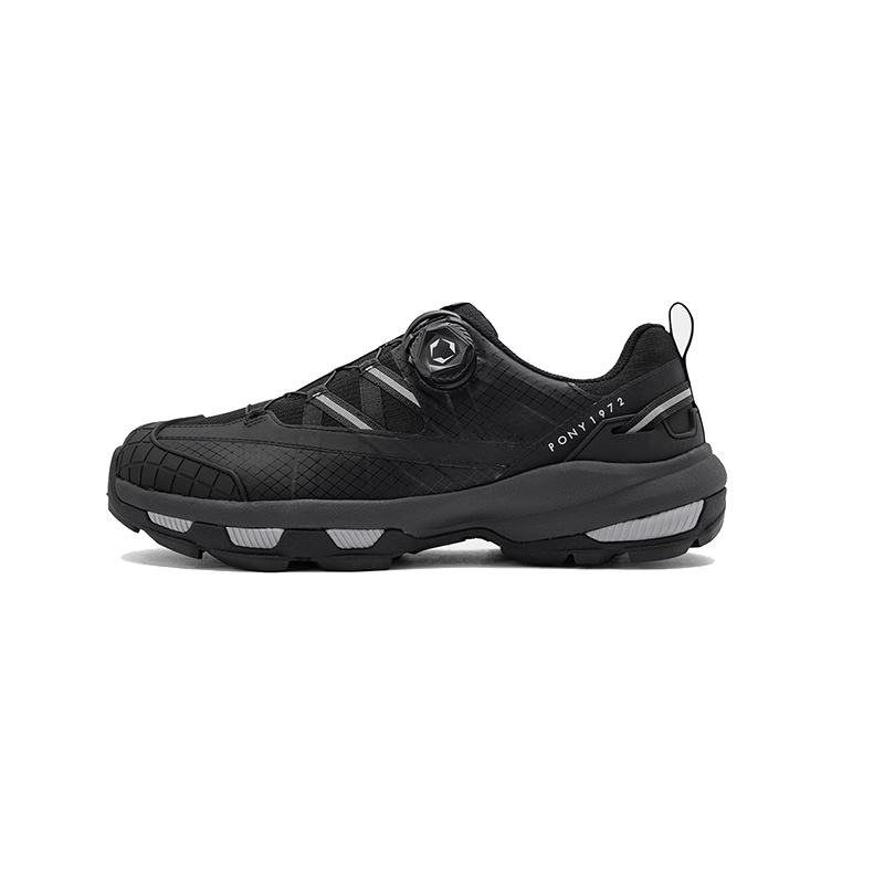 Pony Slip Resistant Abrasion Resistant Low top Trail Running Shoes Men’s Black