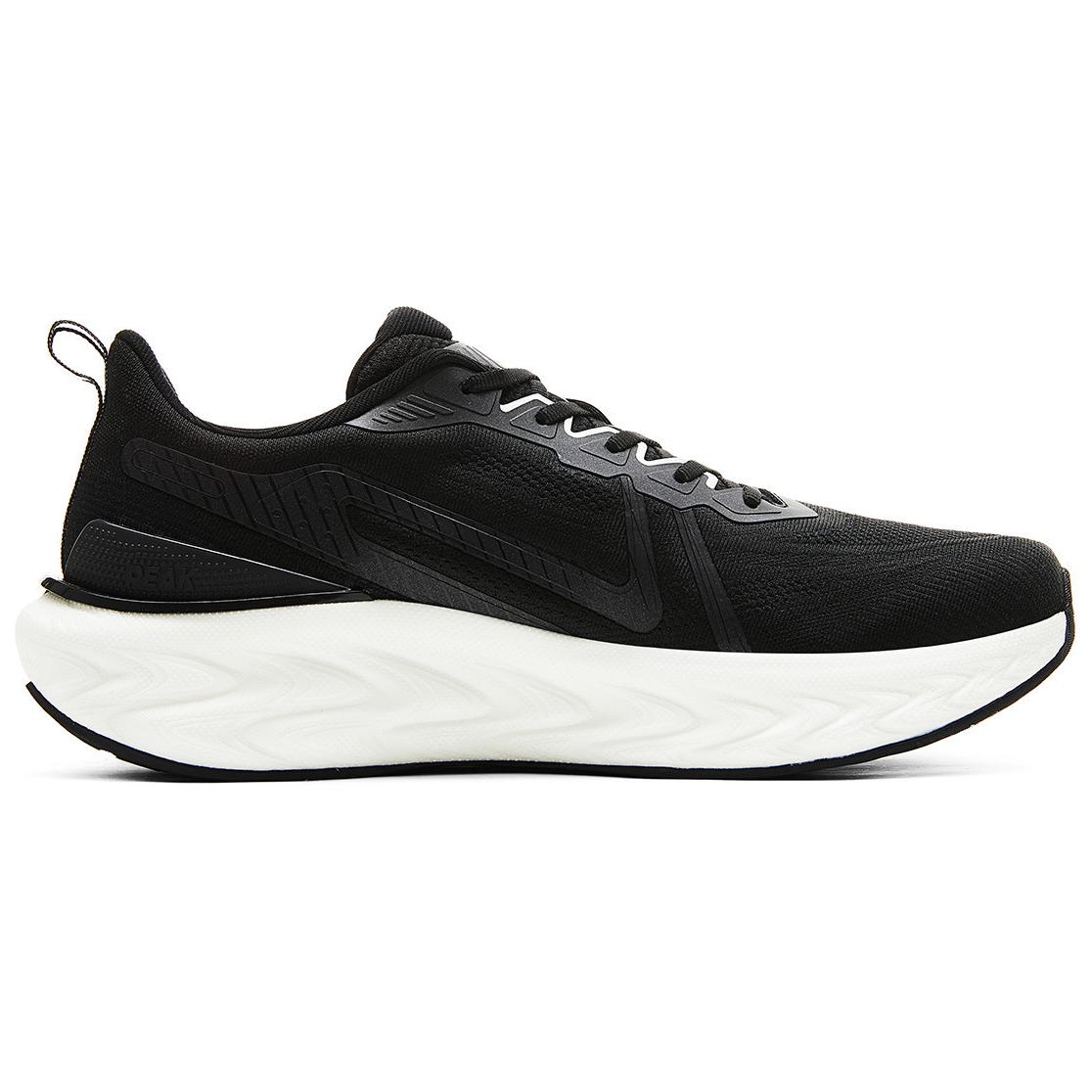 PEAK Cushioning Slip Resistant Low top Running Shoes Men’s Black White