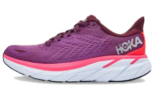 HOKA ONE ONE Clifton 8 low-top running shoes women's purple pink