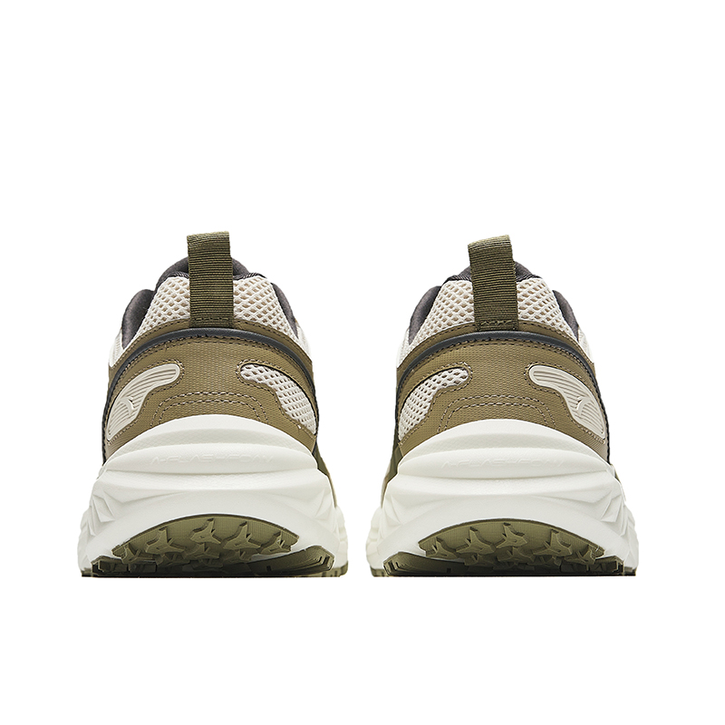 Anta Lightweight Low top Casual Running Shoes Men’s Mud Gray Dried Wood Color
