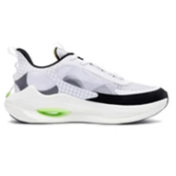 QIAODAN Comfortable Slip Resistant Low top Running Shoes Men’s White Black