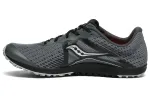 Saucony Kilkenny XC8 Spike Slip Resistant Cushioning Lightweight Low top Running Shoes Men's Black Silver
