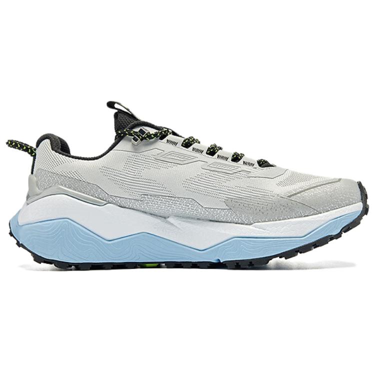 QIAODAN Non slip Lightweight Low top Casual Running Shoes Men’s Gray Silver