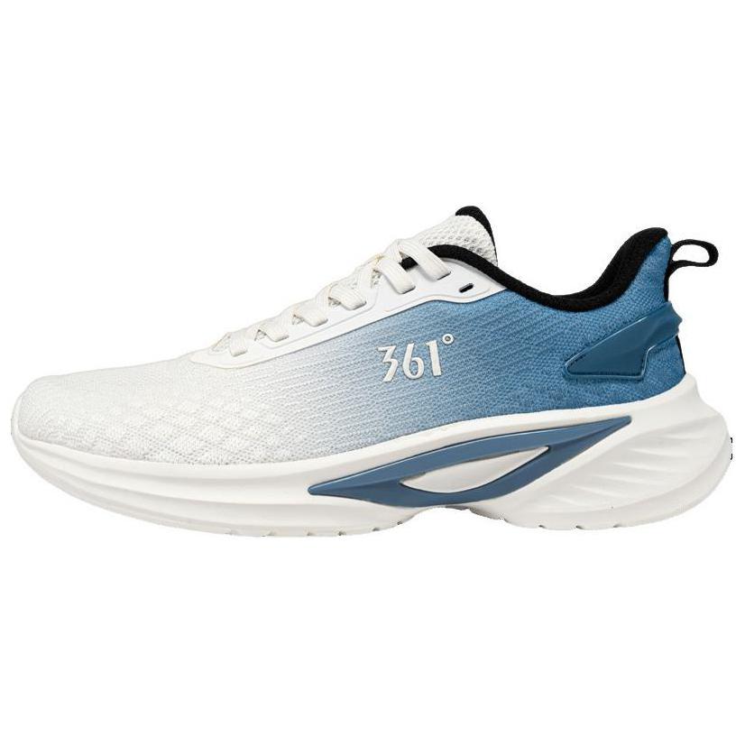 361° Cushioning Slip Resistant Abrasion Resistant Low top Running Shoes Men’s White Blue