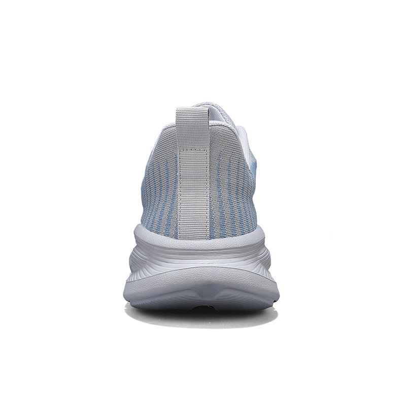 Binary Cushioning Rebound Lightweight Breathable Slip Resistant Low top Casual Running Shoes Men’s Gray