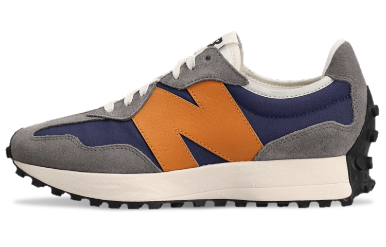New Balance NB 327 retro leather low-top casual running shoes women's gray