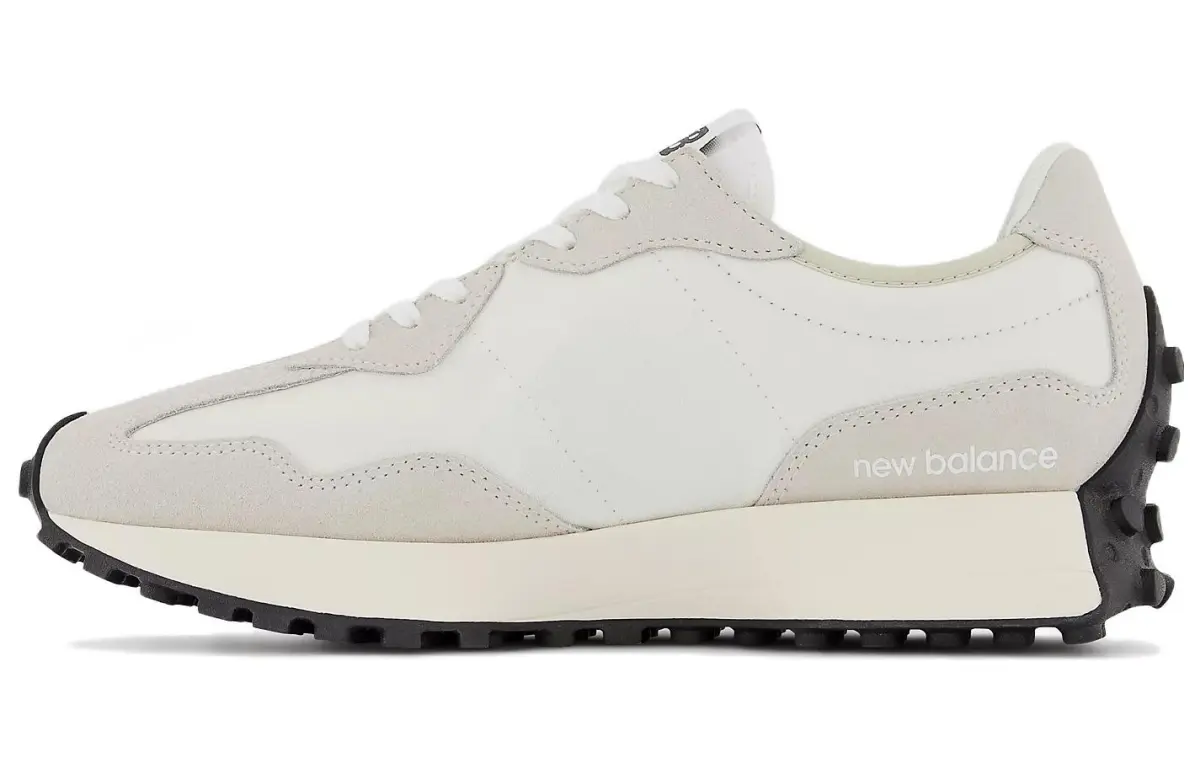 New Balance NB 327 Vintage Nylon Abrasion Resistant Low top Casual Running Shoes Women's White Black