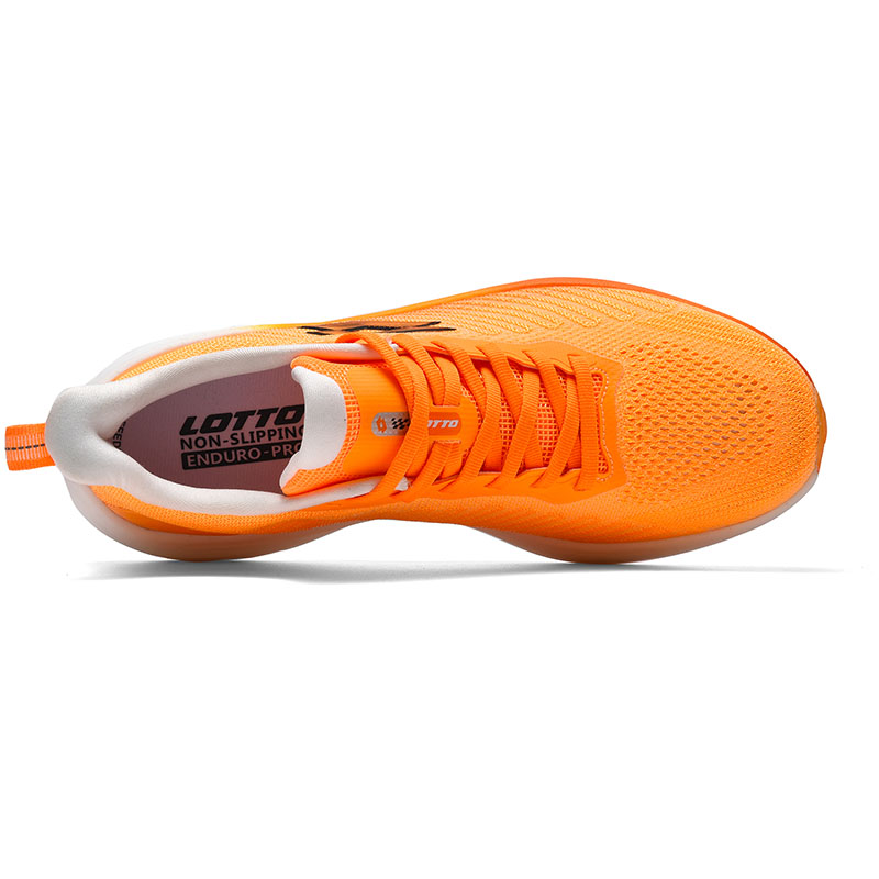 LOTTO Cushioning Abrasion Resistant Breathable Low top Carbon Plate Running Shoes Men’s Neon Orange