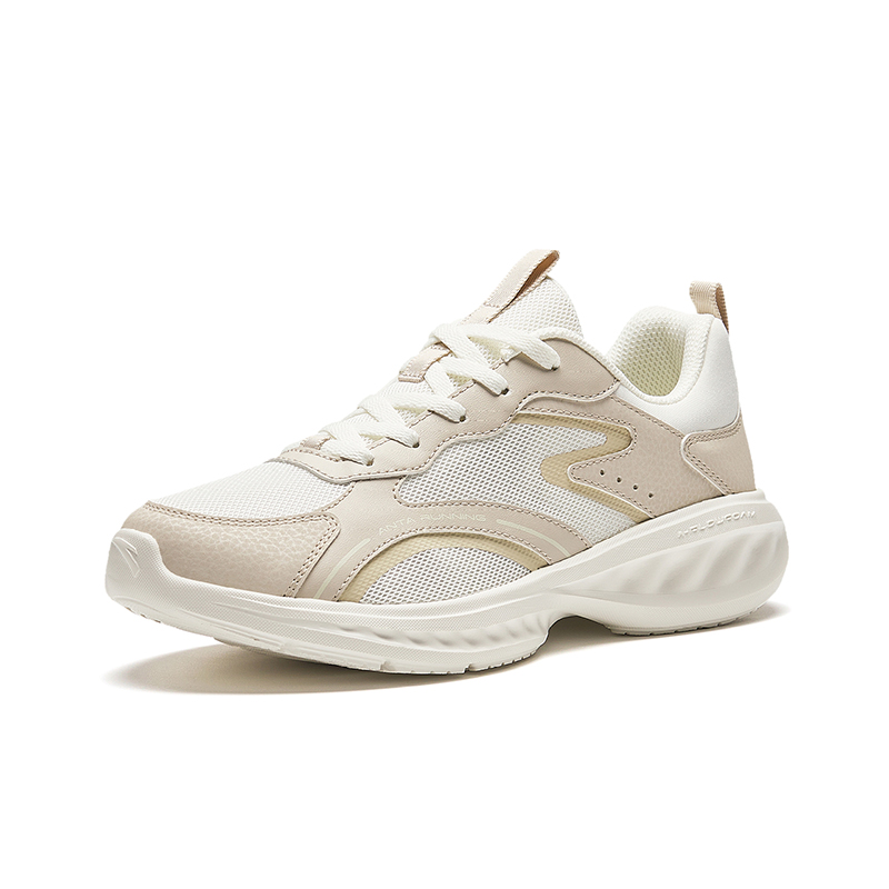 Anta Comfortable Cushioning Abrasion Resistant Cushioning, Wear Resistant Low top Running Shoes Women’s White