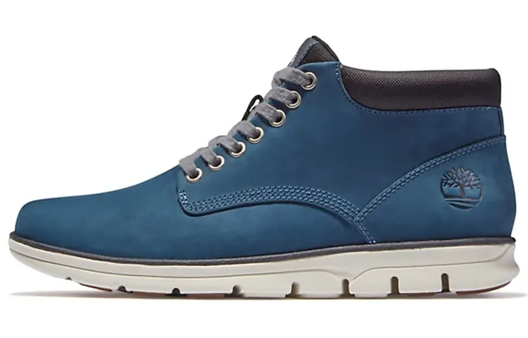 Timberland Bradstreet Chukka Leather Abrasion Resistant Ankle Length Outdoor Boots Blue