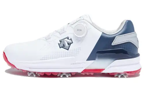 DESCENTE GOLF Foam Cushioning Low top Golf Shoes Men's Navy Blue