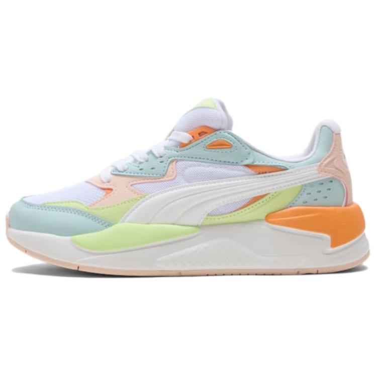 PUMA X Ray Speed Slip Resistant Abrasion Resistant Low top Casual Running Shoes Women's White Green