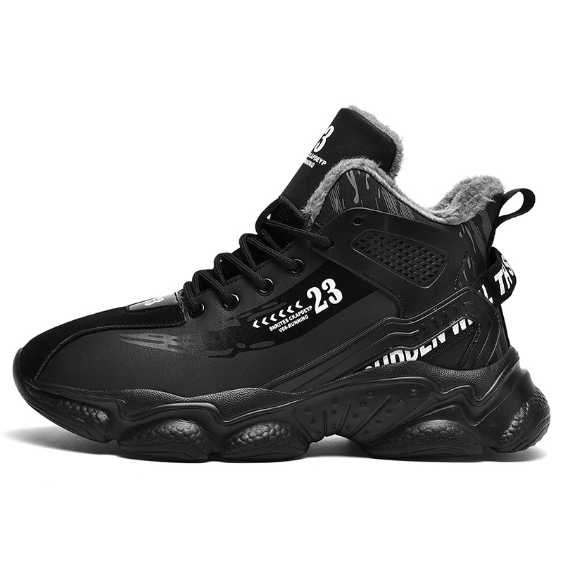 MEKY Rubber Slip Resistant, Abrasion Resistant, Lightweight, Thermal High top Casual Running Shoes Men’s