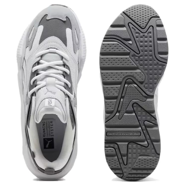 PUMA RS X Fabric Low top Running Shoes Unisex White Gray