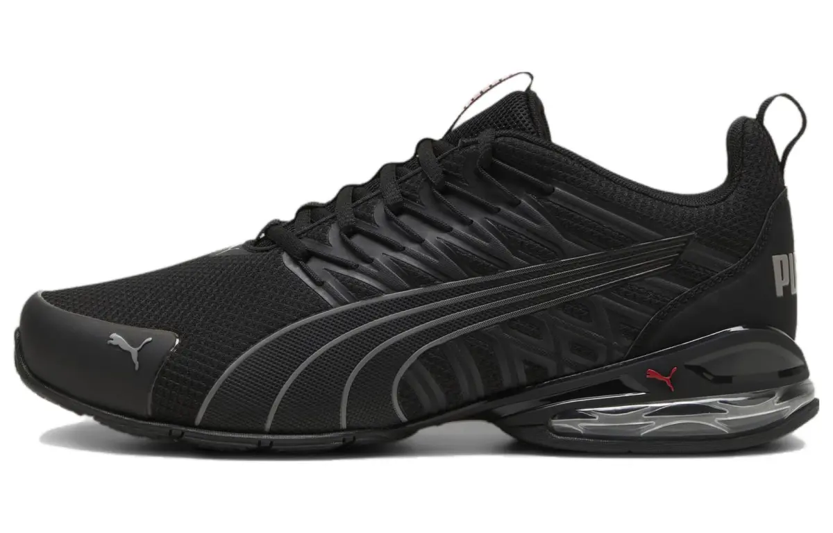 PUMA Voltaic Evo Cushioning Breathable Low top Casual City Commuting Running Shoes Men's Black