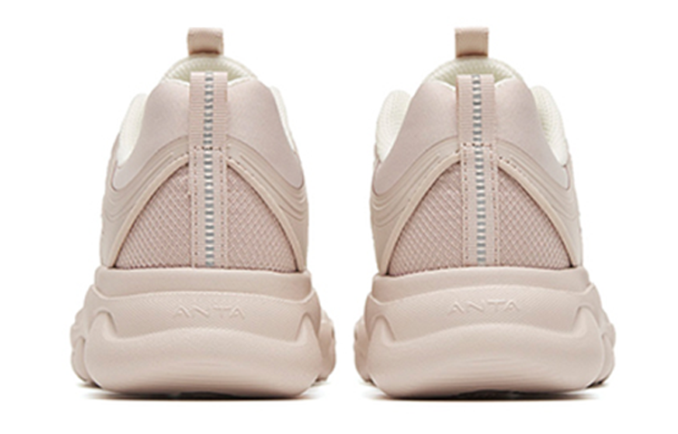 Anta Sheepskin Cushioning Slip Resistant Abrasion Resistant Breathable Low top Running Shoes Women’s White Gray