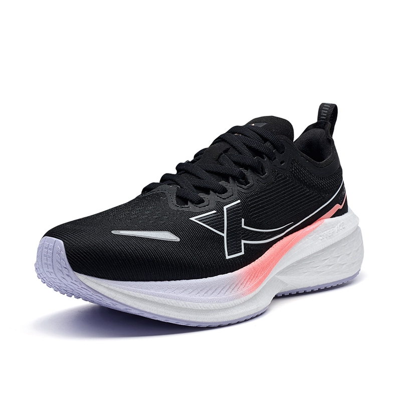 XTEP 5 Speed 2.0 Fabric Cushioning Low top Long Distance Running Shoes Women’s Black